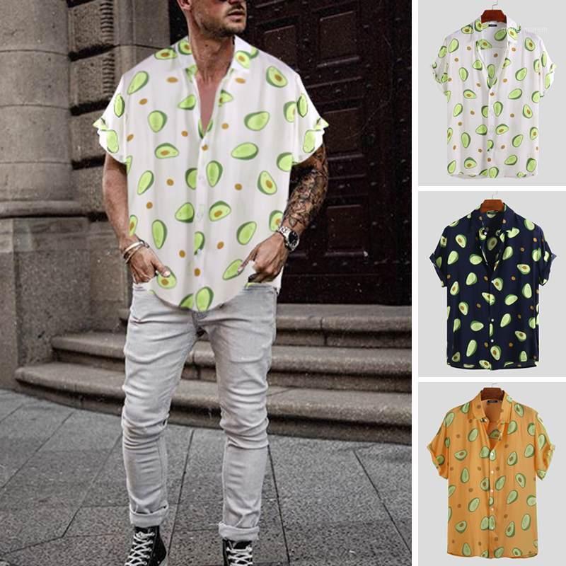 INCERUN New Fashion Summer Hawaiian Men Shirt Avocado Print Lapel 2019 Streetwear Casual Holiday Personality Camisa Masculina1, White
INCERUN New Fashion Summer Hawaiian Men Shirt Avocado Print Lapel 2019 Streetwear Casual Holiday Personality Camisa Masculina1, White