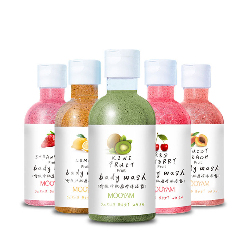 

Fruit Soothing Cleansing Scrub Body Wash 260ml Exfoliating Deep Clean Moisturizing Shower Gel Chicken Dead Skin Remover Bath Mud