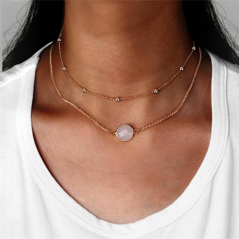 Pinksee Multilayers Alloy Glass Opal Connector Pendant Necklace Fashion Jewelry For Women Statement Party Gifts
Pinksee Multilayers Alloy Glass Opal Connector Pendant Necklace Fashion Jewelry For Women Statement Party Gifts
