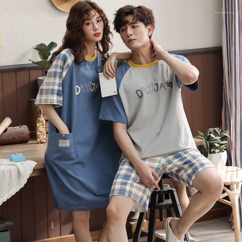 New Style Pajamas Women'S Hipster Pure Cotton Nightdress Thin Men'S Short Sleeve Shorts Loose-Fit Set Home Wear1, Mjf5019
New Style Pajamas Women'S Hipster Pure Cotton Nightdress Thin Men'S Short Sleeve Shorts Loose-Fit Set Home Wear1, Mjf5019