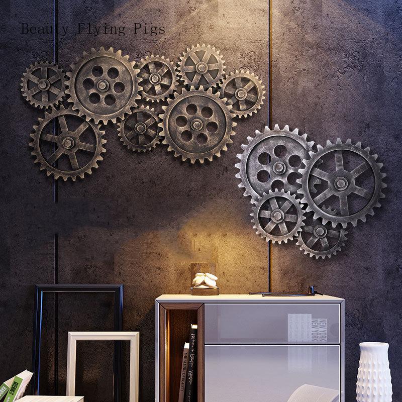 Creative retro old industrial style decorative ornaments wooden round gear bar wall room home wall hanging art decorations
Creative retro old industrial style decorative ornaments wooden round gear bar wall room home wall hanging art decorations