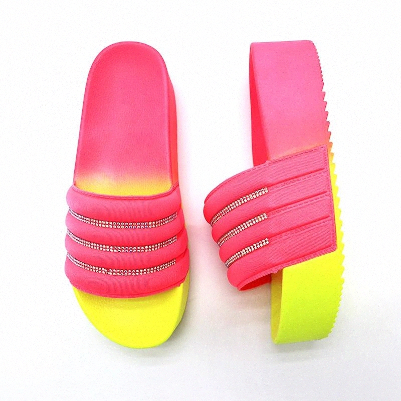 Women's Platform Slippers 2020 Summer Wedges Platform Diamond Slides Pink Black PVC Women's Slide Flat Outdoor Shoes #IZ1R
Women's Platform Slippers 2020 Summer Wedges Platform Diamond Slides Pink Black PVC Women's Slide Flat Outdoor Shoes #IZ1R