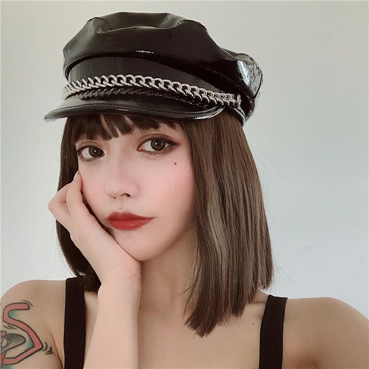 UMI MAO Japanese Retro Chain Leather Flat Navy European American Style Wild Three-dimensional Newsboy Black Sun Octagonal Hat, White
UMI MAO Japanese Retro Chain Leather Flat Navy European American Style Wild Three-dimensional Newsboy Black Sun Octagonal Hat, White