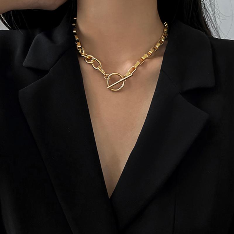 IPARAM Vintage Metal Mixed Chain Necklaces Statement Punk Gold OT Buckle Geometric Collar Necklace Fashion Jewelry Party Gift
IPARAM Vintage Metal Mixed Chain Necklaces Statement Punk Gold OT Buckle Geometric Collar Necklace Fashion Jewelry Party Gift