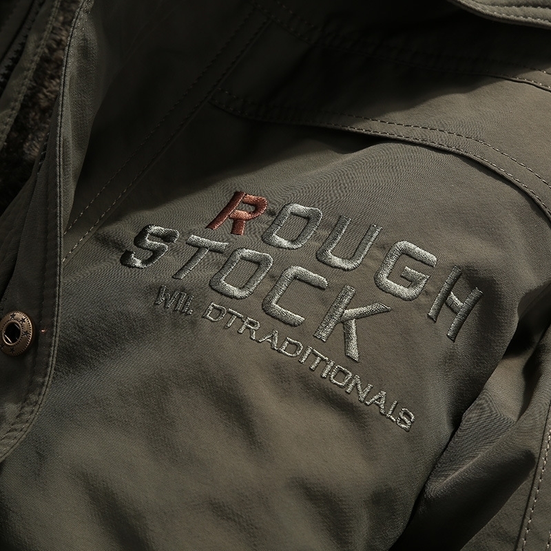 Winter Men Jackets Letter Thick Parkas Casual Warm Hooded Coat Outdoor Military Waterproof Windbreaker Zipper Parka 201128