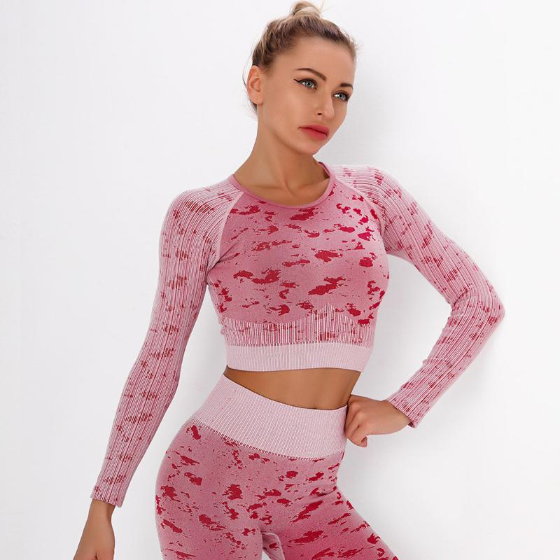 Sexy Women Camouflage Printing Sport Shirts Leopard High Elastic Gym Yoga Top Running Breathable Long Sleeve Quick Dry T-Shirts, Pink
Sexy Women Camouflage Printing Sport Shirts Leopard High Elastic Gym Yoga Top Running Breathable Long Sleeve Quick Dry T-Shirts, Pink