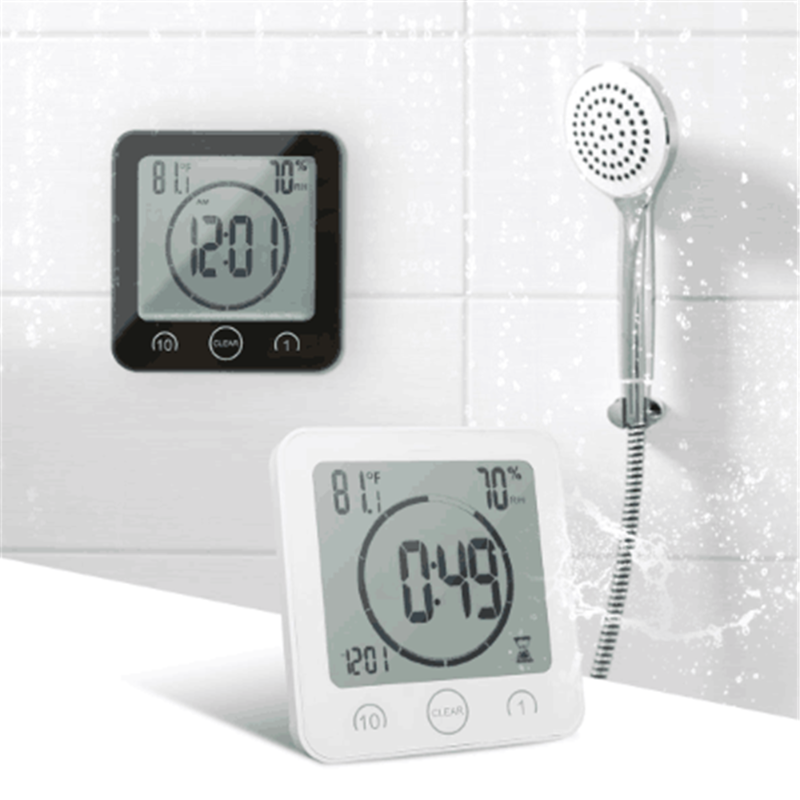 Waterproof LCD Digital Wall Clock Shower Suction Wall Stand Alarm Timer Temperature Humidity Bath Weather Station for Home
Waterproof LCD Digital Wall Clock Shower Suction Wall Stand Alarm Timer Temperature Humidity Bath Weather Station for Home