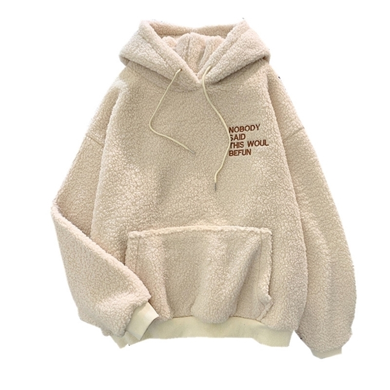 Autumn Winter Coat Sweet Hooded Sorry Print Harajuku Loose Pocket Hoodies Womens Fleece Flannel Pullover Female Sweatshirt F107 201216, Black
Autumn Winter Coat Sweet Hooded Sorry Print Harajuku Loose Pocket Hoodies Womens Fleece Flannel Pullover Female Sweatshirt F107 201216, Black
