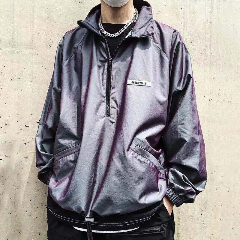 2021SS Fear Of God FOG ESSENTIALS 3M Reflective Windbreaker Hooded Jackets Men Women Casual Street Hip Hop Coat Fashion Outwear, Black
2021SS Fear Of God FOG ESSENTIALS 3M Reflective Windbreaker Hooded Jackets Men Women Casual Street Hip Hop Coat Fashion Outwear, Black