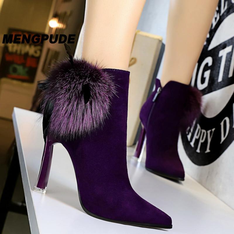 MPD Winter Women Boots Transparent Crystal High Heels Suede Pointed Hair Boots Fashion Ankle BootsThin Heels Shoes Gothic, Khaki
MPD Winter Women Boots Transparent Crystal High Heels Suede Pointed Hair Boots Fashion Ankle BootsThin Heels Shoes Gothic, Khaki