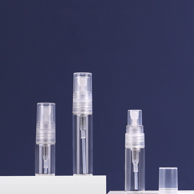 2ml 3ml 5ml Transparent Mini Spray Bottle Empty Clear Refillable Travel Perfume Atomizer Portable Glass Vials