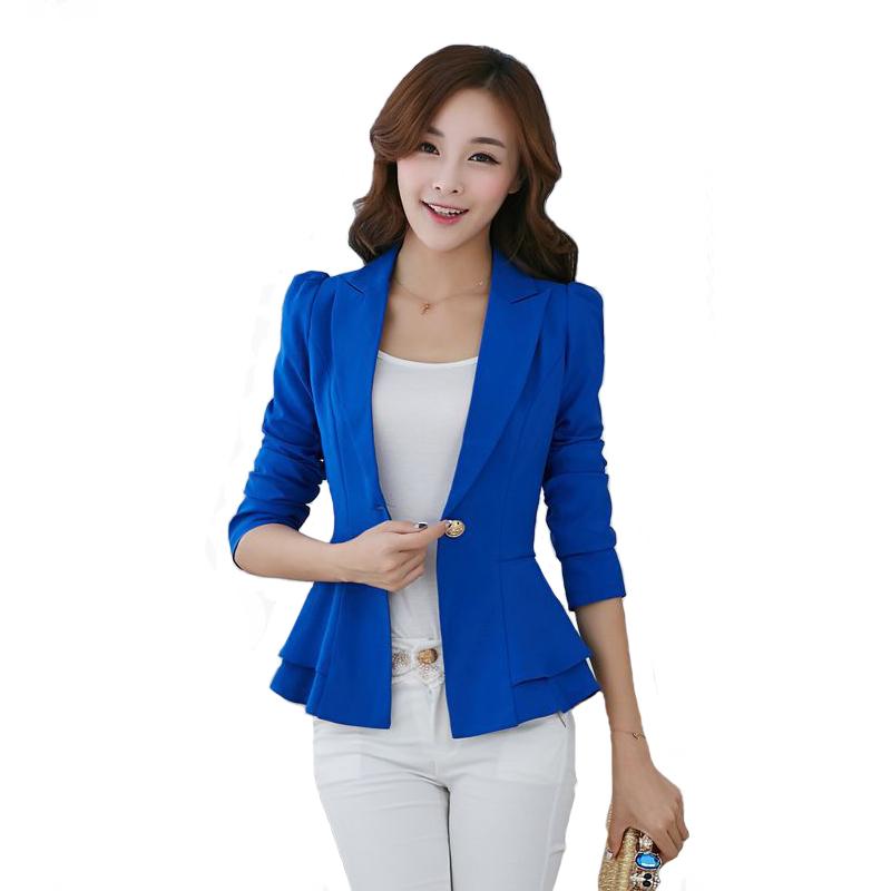 Hot Fashion Female Long-Sleeve Suit Jacket Slim Flouncing Short Blazer Outerwear Candy Color Ruffle Women Blazers Coats Workwear, Black
Hot Fashion Female Long-Sleeve Suit Jacket Slim Flouncing Short Blazer Outerwear Candy Color Ruffle Women Blazers Coats Workwear, Black