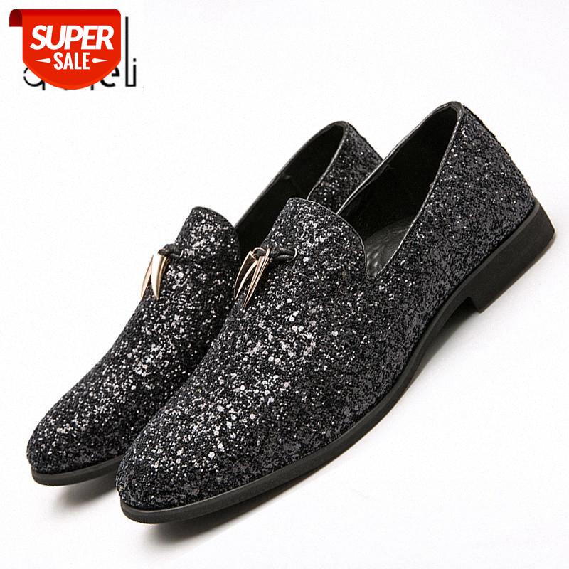 2020 Hot Sale Men Liesure Shine Doug Flat Slip-on Party Dress Shoes Casual Pointed Toe Solid Color Wedding Loafer Big Size 37-48 #9d4T, Black
2020 Hot Sale Men Liesure Shine Doug Flat Slip-on Party Dress Shoes Casual Pointed Toe Solid Color Wedding Loafer Big Size 37-48 #9d4T, Black