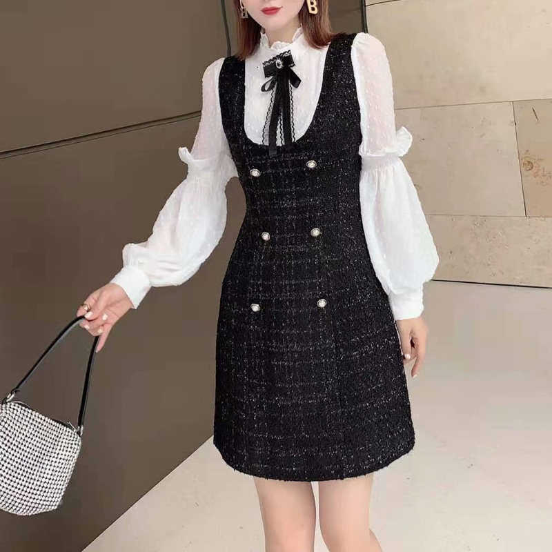 New Autumn Bowknot-style Pocket Wool Amends Self-cultivation Elegant Temperament Dress Women's Clothes High Quality Fashion Vb7o, White
New Autumn Bowknot-style Pocket Wool Amends Self-cultivation Elegant Temperament Dress Women's Clothes High Quality Fashion Vb7o, White