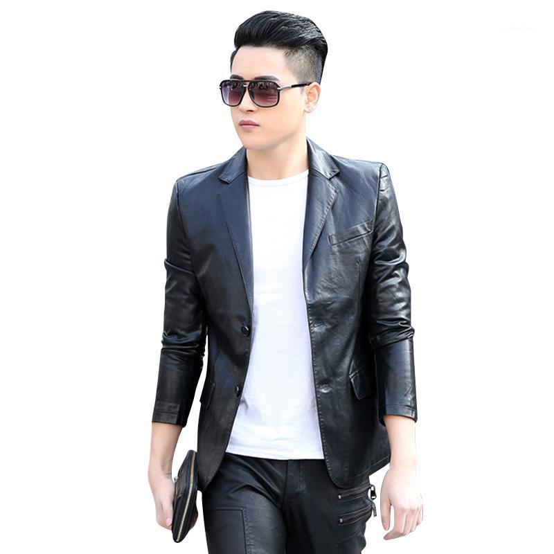 Leather Blazer Men's Suits Spring and Autumn Mens Leather Blazer Jacket Men Jacket with Sleeves Suit Men Casual KK50XX1, Black
Leather Blazer Men's Suits Spring and Autumn Mens Leather Blazer Jacket Men Jacket with Sleeves Suit Men Casual KK50XX1, Black