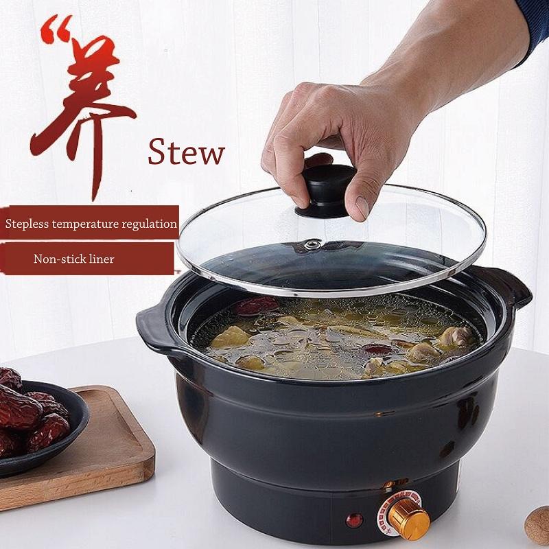 220V Ceramic Health Electric Casserole For Soup Porridge Household Electric Cooker Black Pottery Hot Pot LJ58
220V Ceramic Health Electric Casserole For Soup Porridge Household Electric Cooker Black Pottery Hot Pot LJ58
