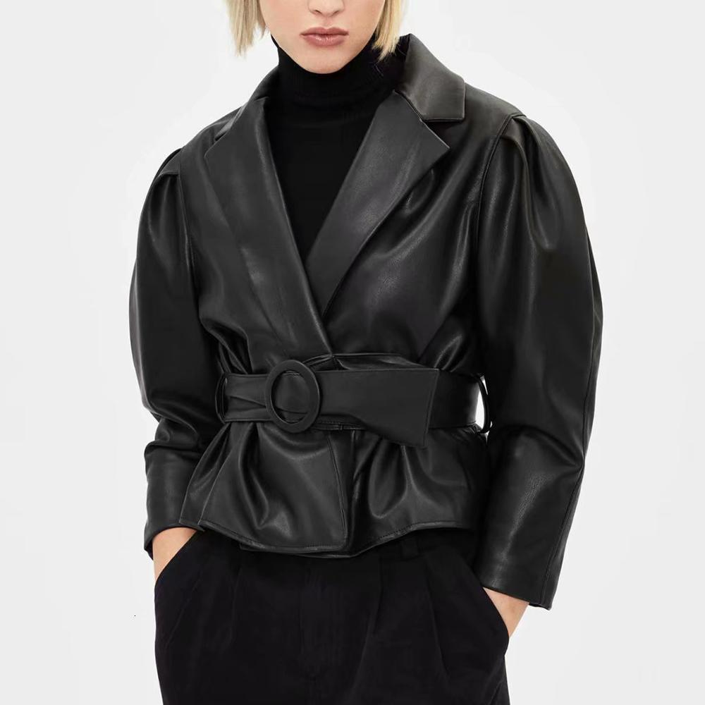 2021 New Black Faux Jacket Women Spring Autumn Short Soft Pu Leather Jackets with Belt Fashion Moto Biker Coat Tailored Collar 6nd5
2021 New Black Faux Jacket Women Spring Autumn Short Soft Pu Leather Jackets with Belt Fashion Moto Biker Coat Tailored Collar 6nd5
