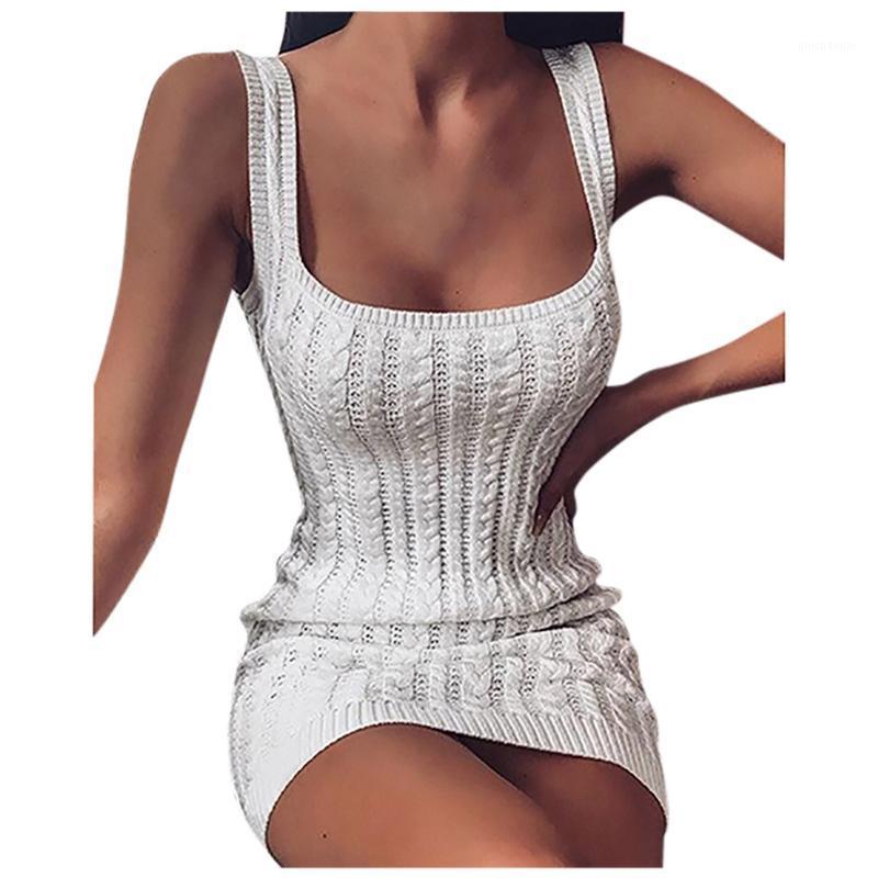 SAGACE Dress Women Knitwear Sexy Sweater beach dresses and tunics Solid Color U Neck Sleevelesss sexy Dress vestidos de verano1
SAGACE Dress Women Knitwear Sexy Sweater beach dresses and tunics Solid Color U Neck Sleevelesss sexy Dress vestidos de verano1