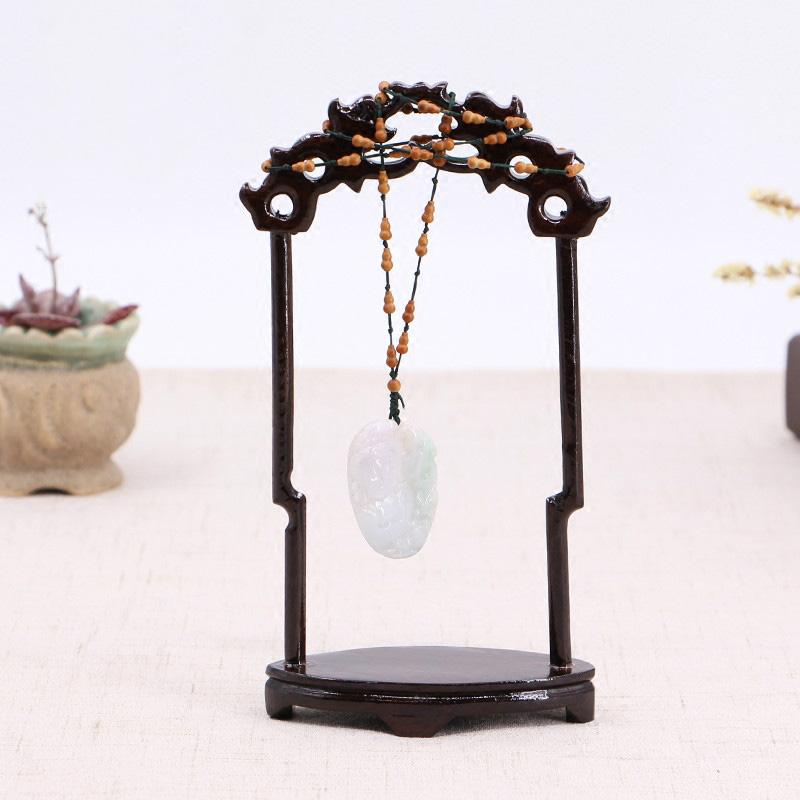 African Ebony Jewelry ornaments display complex antique necklace jade hanger pendant wood frame wood quality shooting props
African Ebony Jewelry ornaments display complex antique necklace jade hanger pendant wood frame wood quality shooting props