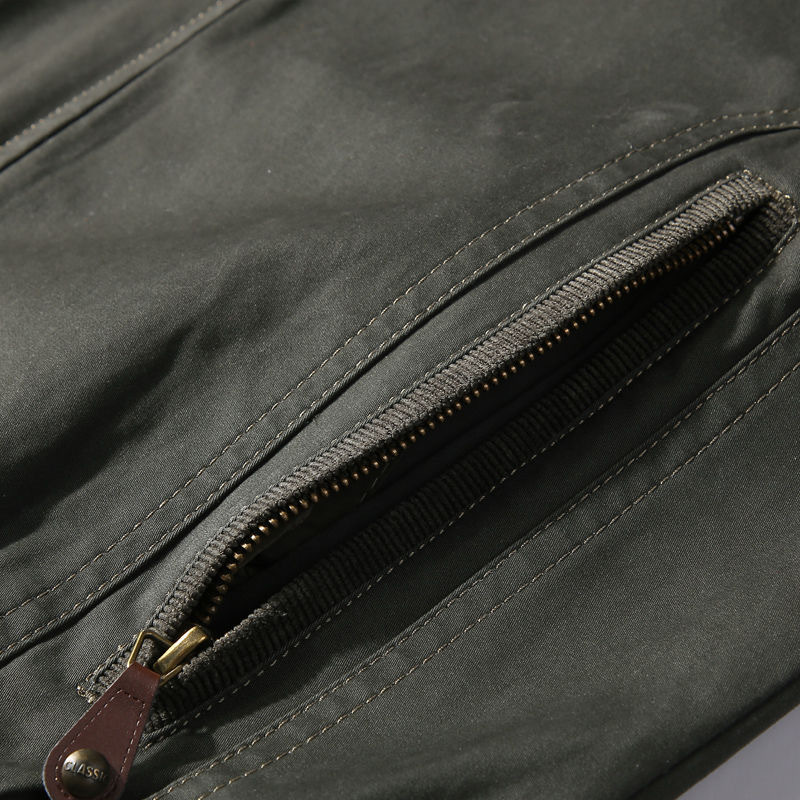 High Quality Jacket Men'S 96% Cotton Spring Autumn Loose Large Size Jacket Middle Aged Men'S Casual Wear Winter Clothes 201218