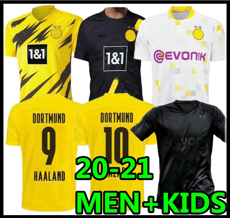 20 21 Borussia HAZARD HAALAND dortmund soccer jersey 2020 2021 football shirt REUS Blackout SANCHO BRANDT Men + Kids kit third maillot, Black;yellow
20 21 Borussia HAZARD HAALAND dortmund soccer jersey 2020 2021 football shirt REUS Blackout SANCHO BRANDT Men + Kids kit third maillot, Black;yellow