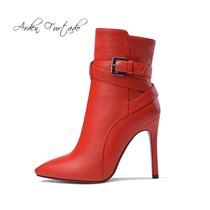 Arden Furtado 2020 Fashion Women's Shoes Pointed Toe Stilettos Heels Zipper Elegant Sexy Elegant Ladies red ankle Boots 44 45, Black
Arden Furtado 2020 Fashion Women's Shoes Pointed Toe Stilettos Heels Zipper Elegant Sexy Elegant Ladies red ankle Boots 44 45, Black