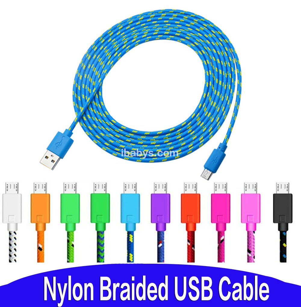 Nylon Braided Micro USB Cable Data Line Charger Cables Charging Cord Android For Samsung HTC LG Huawei Xiaomi Android Phone Cables, Black
Nylon Braided Micro USB Cable Data Line Charger Cables Charging Cord Android For Samsung HTC LG Huawei Xiaomi Android Phone Cables, Black