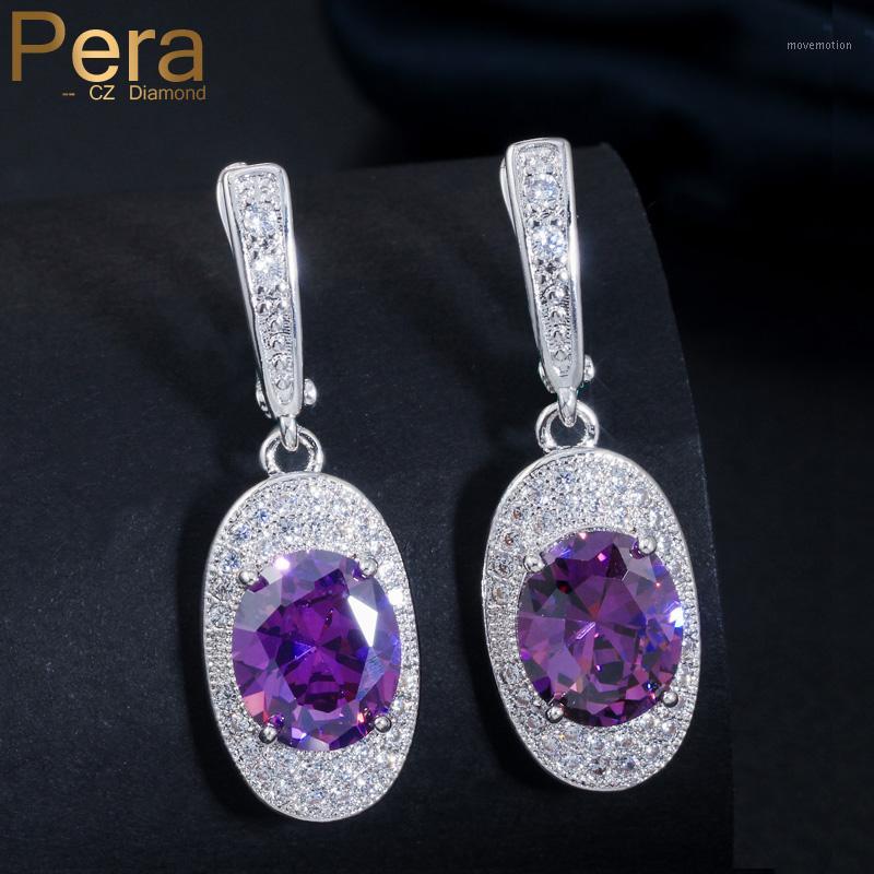 Pera Fashion Ladies 6 Color Option Big Dangle Drop Mystical Purple Crystal Long Hoop Earrings For Women Wedding Party Gift E3211
Pera Fashion Ladies 6 Color Option Big Dangle Drop Mystical Purple Crystal Long Hoop Earrings For Women Wedding Party Gift E3211