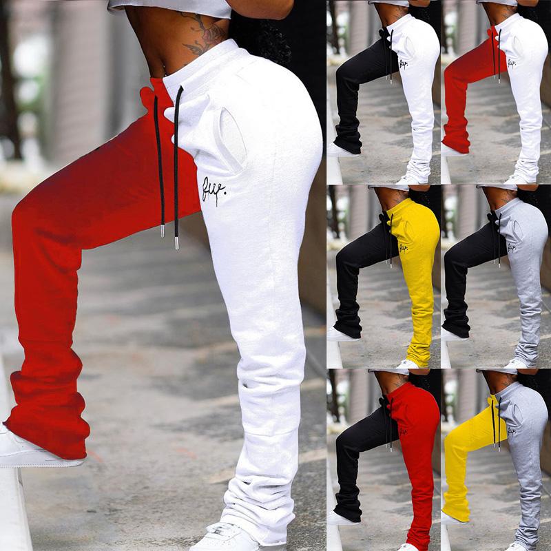 Women Colored Patchwork Stacked Sweatpants 2020 Autumn Winter Drawstring Streetwear Pants Female Casual High Waist Trousers
Women Colored Patchwork Stacked Sweatpants 2020 Autumn Winter Drawstring Streetwear Pants Female Casual High Waist Trousers
