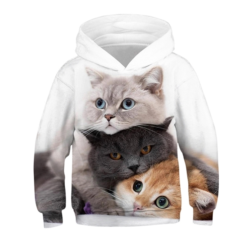 Fashion Cat Hoodies Teen Girls Boys 3D Printed Hooded Sweatshirt Children Hoodie Loose Pullover Autumn Kids Clothes Streetwear 201222, Black
Fashion Cat Hoodies Teen Girls Boys 3D Printed Hooded Sweatshirt Children Hoodie Loose Pullover Autumn Kids Clothes Streetwear 201222, Black