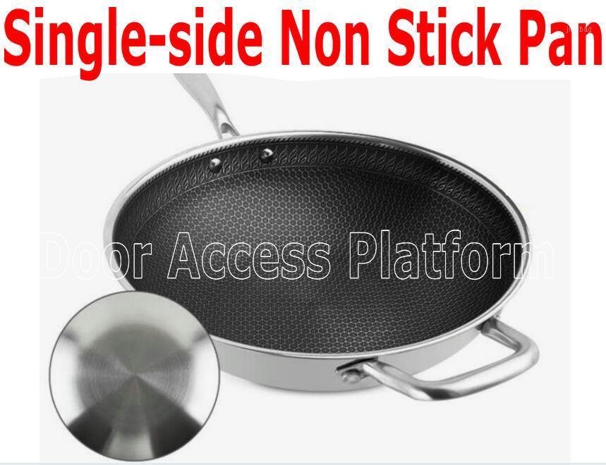 Single side Fry Pan work for Gas stoves and Induction cooker Non-stick Wok honeycomb texture Pan 304 Stainless Steel Case1
Single side Fry Pan work for Gas stoves and Induction cooker Non-stick Wok honeycomb texture Pan 304 Stainless Steel Case1