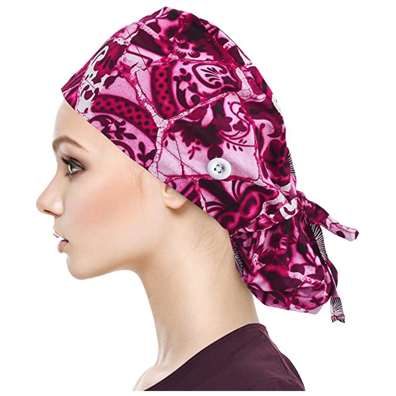High Quality Printing Hat Cotton Adjustable Frosted Hat Cap With Sweatband Womens and Mens Unisex Bouffant With Buttons #LR2
High Quality Printing Hat Cotton Adjustable Frosted Hat Cap With Sweatband Womens and Mens Unisex Bouffant With Buttons #LR2