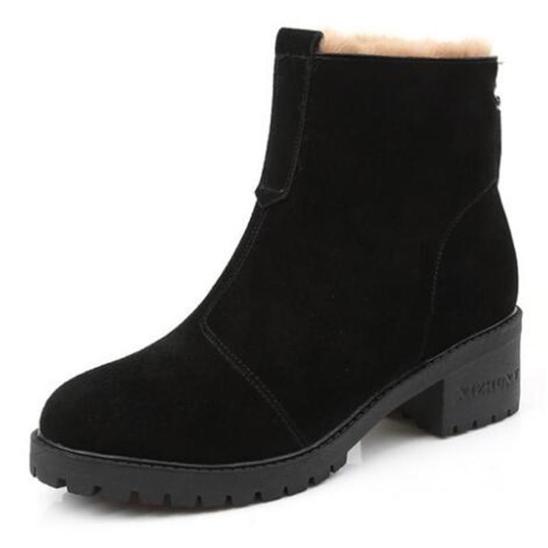New Top Matte Cowhide High Heels Non-slip Leather Boots Women Snow Boots Large Size 41-43 Women's Winter Shoes, Black
New Top Matte Cowhide High Heels Non-slip Leather Boots Women Snow Boots Large Size 41-43 Women's Winter Shoes, Black