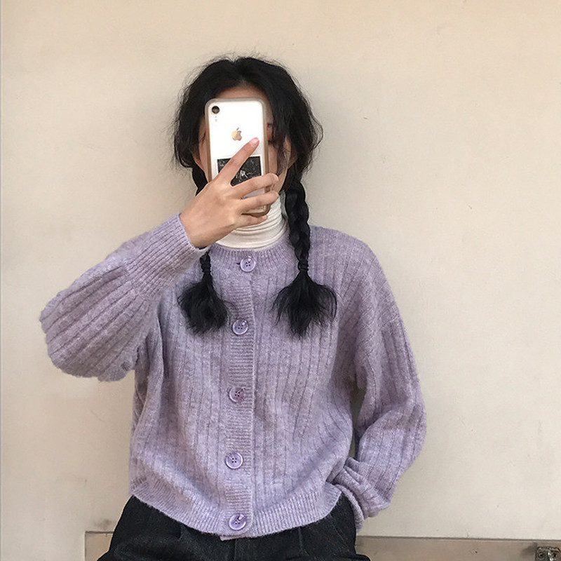 2021 New Nova Gola Redonda Roxa Blusas Estilo Japons Meninas Soltas Jumpers Macio Malha Cera Cardigan Moda Feminina Outono 1HC0, Purple
2021 New Nova Gola Redonda Roxa Blusas Estilo Japons Meninas Soltas Jumpers Macio Malha Cera Cardigan Moda Feminina Outono 1HC0, Purple