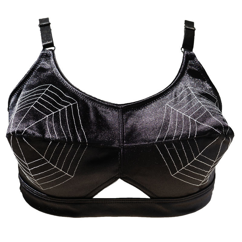 Vintage Black Spider Pattern Sexy Bullet Bra for Women/Female/Lady, Retro Cone Bra Lingerie Underwear BR LJ200930
Vintage Black Spider Pattern Sexy Bullet Bra for Women/Female/Lady, Retro Cone Bra Lingerie Underwear BR LJ200930