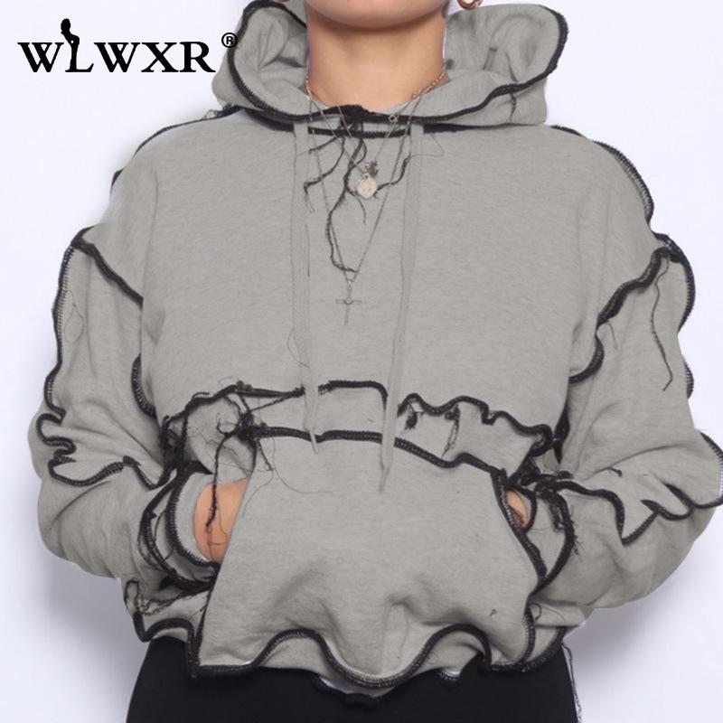 WLWXR Streetwear Crewneck Cropped Sweatshirt Women Autumn Fashion Oversized Hoodies Ladies Solid Loose Pullover Top Female 2020, Black
WLWXR Streetwear Crewneck Cropped Sweatshirt Women Autumn Fashion Oversized Hoodies Ladies Solid Loose Pullover Top Female 2020, Black