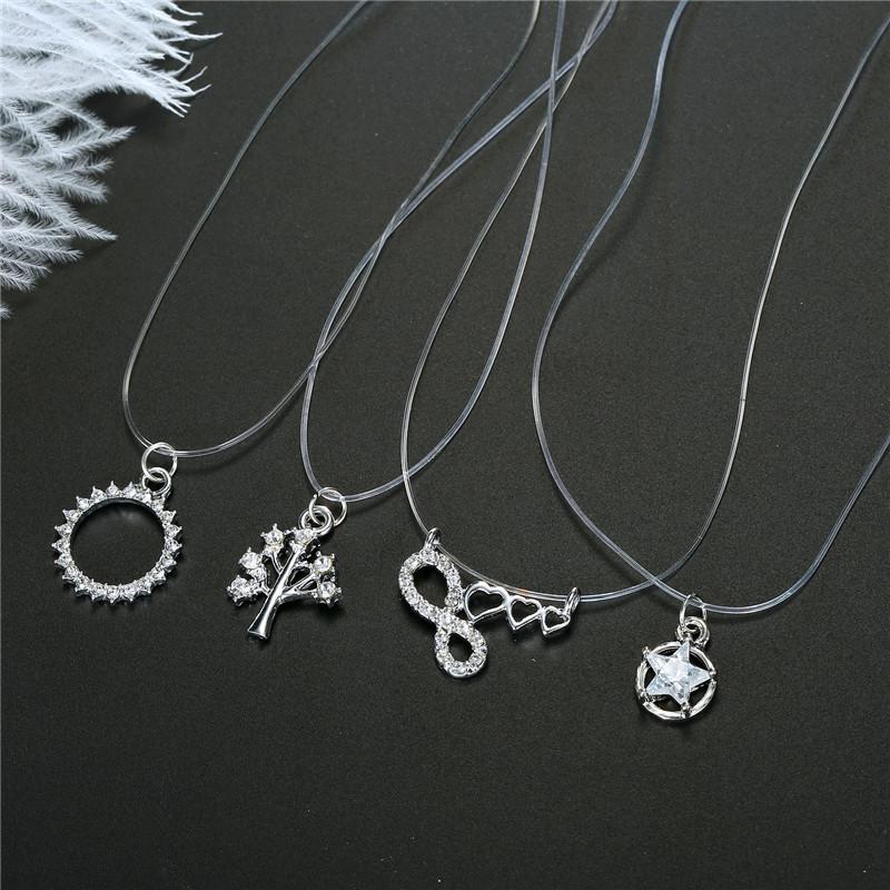 BELLAHYDIARY Rhinestone Choker Necklaces Transparent Fishing Line Necklace Invisible Chain 3A Zircon Necklaces Pendants Collier
BELLAHYDIARY Rhinestone Choker Necklaces Transparent Fishing Line Necklace Invisible Chain 3A Zircon Necklaces Pendants Collier