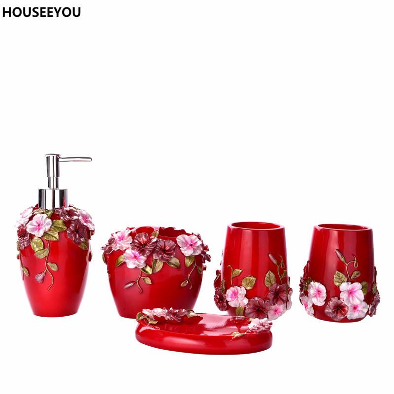 Bathroom Accessories Set Luxury European Resin Bathroom Sanitary Ware Set Toothbrush Holder Soap Dish Personalized Wedding Gifts
Bathroom Accessories Set Luxury European Resin Bathroom Sanitary Ware Set Toothbrush Holder Soap Dish Personalized Wedding Gifts