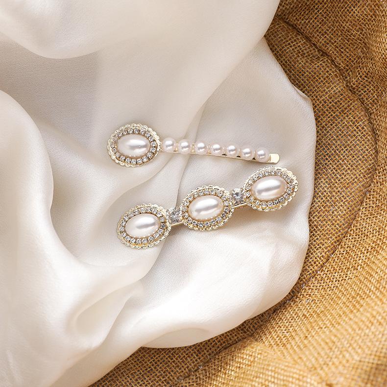 New Arrival Big Oval Pearl Rhinestone Barrettes Hair Clips Sets For Women Girls Fashion Hair Accessories Hairpins Wholesale
New Arrival Big Oval Pearl Rhinestone Barrettes Hair Clips Sets For Women Girls Fashion Hair Accessories Hairpins Wholesale