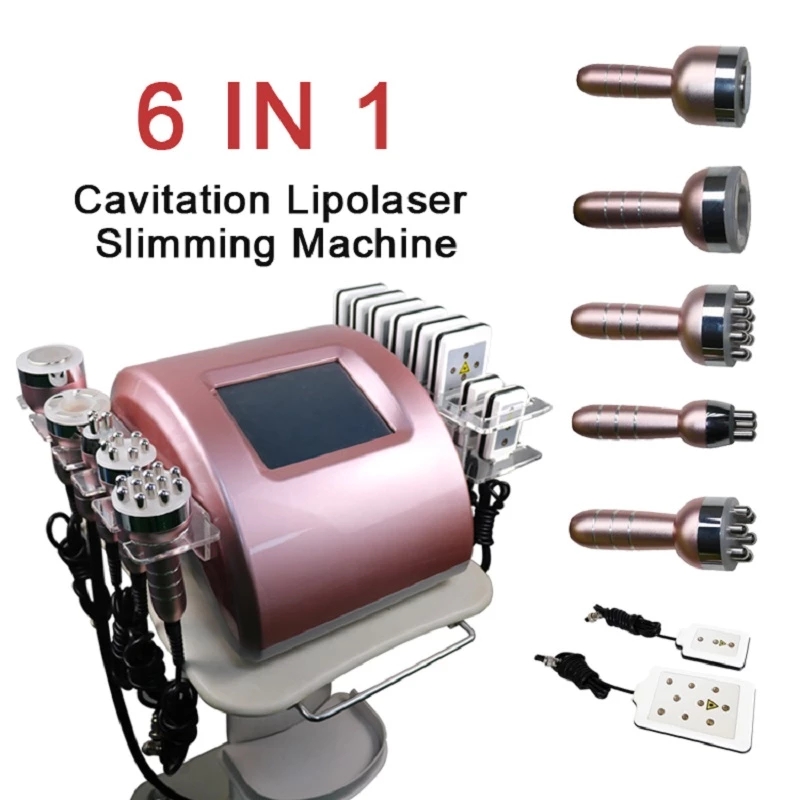 6In1 Multifunctional ultrasonic cavitation fat slimming machine lipo laser weight loss RF skin tightening Vacuum beauty equipment 5 Heads
6In1 Multifunctional ultrasonic cavitation fat slimming machine lipo laser weight loss RF skin tightening Vacuum beauty equipment 5 Heads