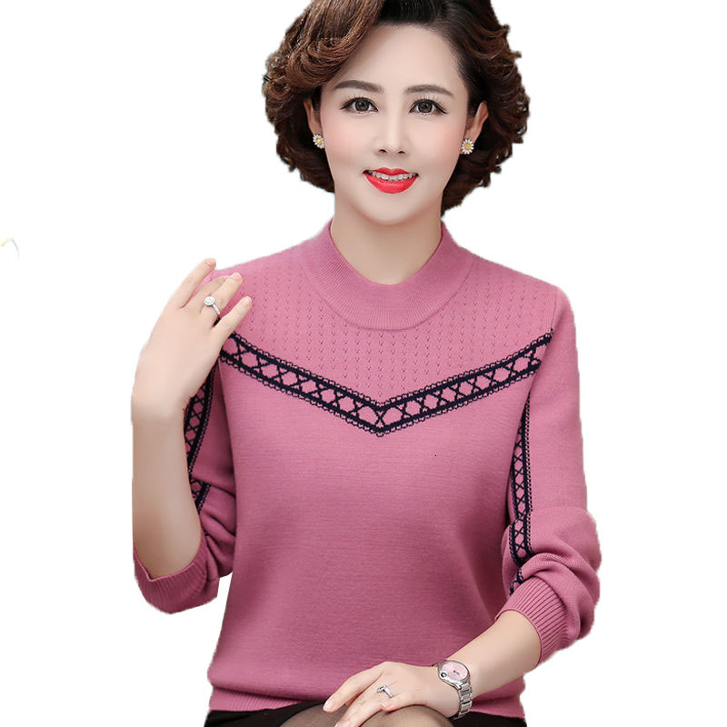 Blouse Middle-aged Winter and Elderly Mother Plus Size Women's Sweater Bottom Shirt R584 A8um, 1242camel 2 1241
Blouse Middle-aged Winter and Elderly Mother Plus Size Women's Sweater Bottom Shirt R584 A8um, 1242camel 2 1241