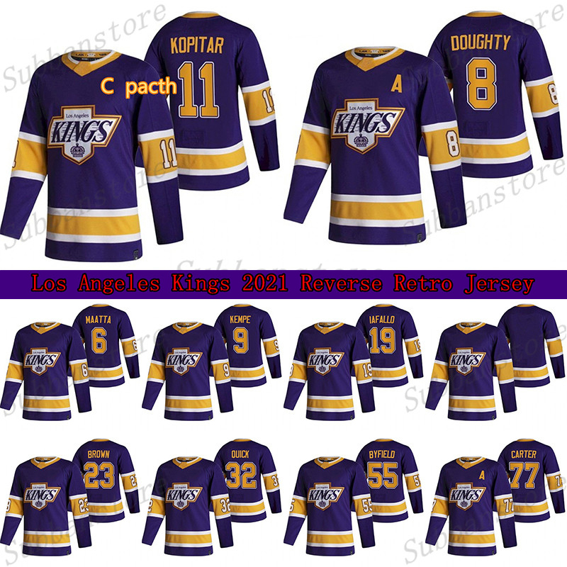 Los Angeles Kings 2021 Reverse Retro Jersey 11 Anze Kopitar 8 Drew Doughty 32 Jonathan Quick 77 Carter Hockey Jerseys, Purple
Los Angeles Kings 2021 Reverse Retro Jersey 11 Anze Kopitar 8 Drew Doughty 32 Jonathan Quick 77 Carter Hockey Jerseys, Purple