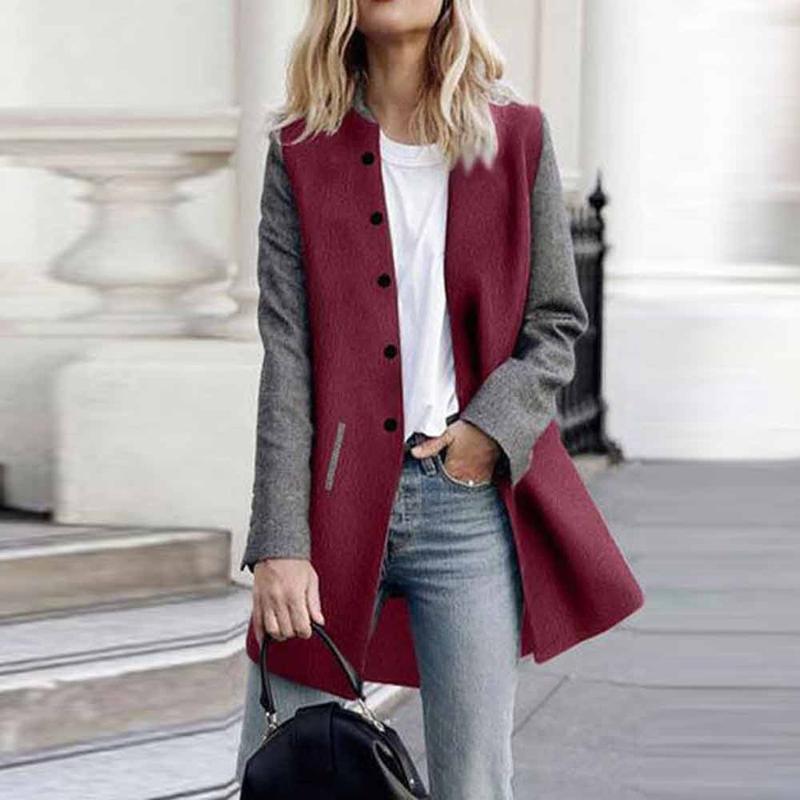 Women' Coat Women Casual Long Buttons Splicing Overcoat Windbreaker Long Sleeve Jumper Slim Cardigan Jacket Jumper Femme, Black
Women' Coat Women Casual Long Buttons Splicing Overcoat Windbreaker Long Sleeve Jumper Slim Cardigan Jacket Jumper Femme, Black