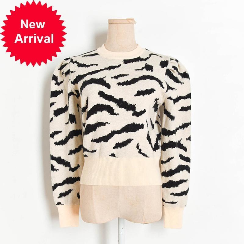 New Leopard 2021 Women in Black-knit Zebra Pattern Neck Animal Winter Shirt Puff Long Sleeve Female Casual Pullovers Tops 44W7
New Leopard 2021 Women in Black-knit Zebra Pattern Neck Animal Winter Shirt Puff Long Sleeve Female Casual Pullovers Tops 44W7