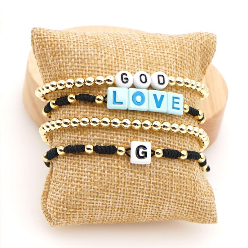 Shinus LOVE Letter Beaded Handmade Braided Beads Rope Bracelet Femme Gold Bead Colorfast Adjustable Bracelets Jewelry Making
Shinus LOVE Letter Beaded Handmade Braided Beads Rope Bracelet Femme Gold Bead Colorfast Adjustable Bracelets Jewelry Making