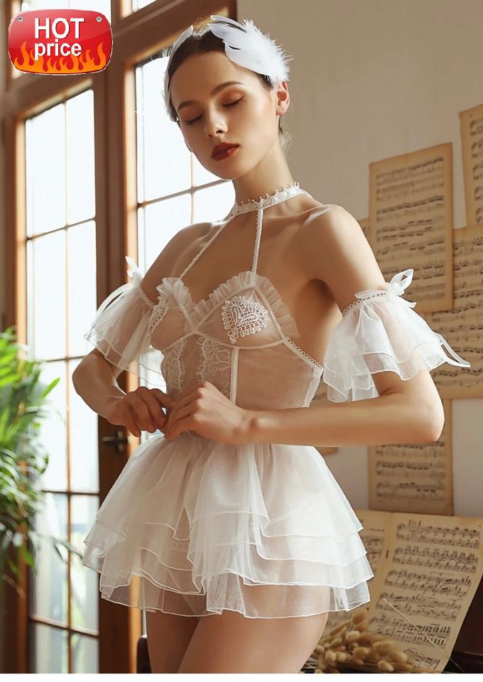 Summer Sexy Lingerie Women Summer Sheer Gauze Temptation Bride Honeymoon Nightgown Embroidery Ultra Short Sleepwear Night Dress #0S4C, Black;white
Summer Sexy Lingerie Women Summer Sheer Gauze Temptation Bride Honeymoon Nightgown Embroidery Ultra Short Sleepwear Night Dress #0S4C, Black;white