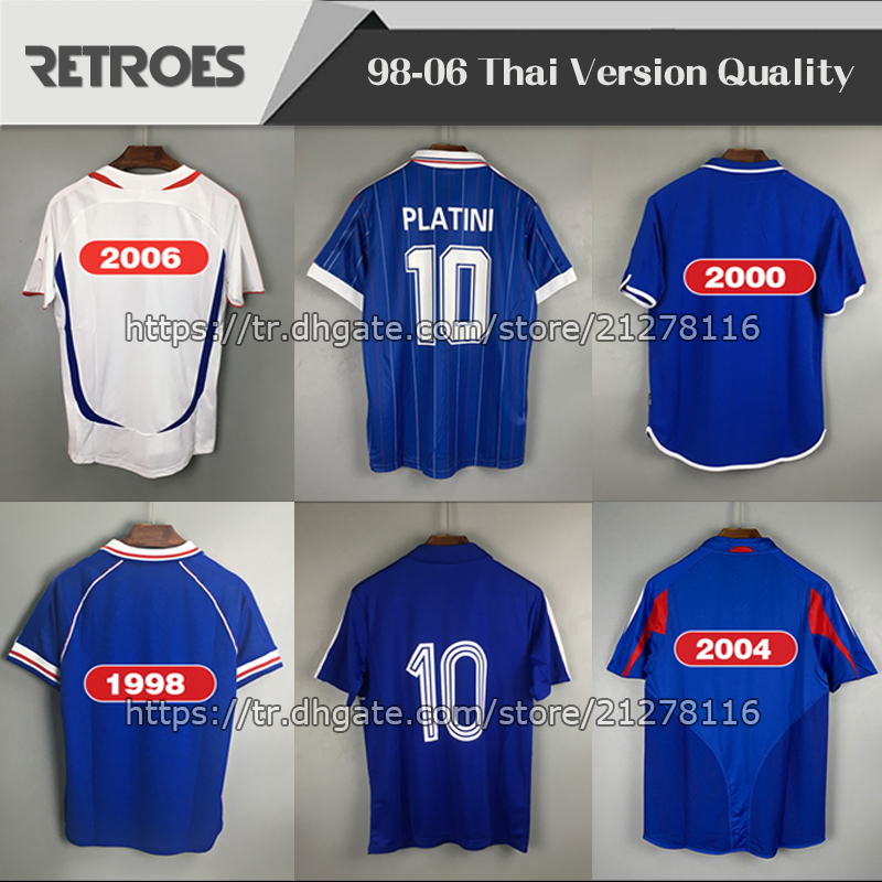 1998 RETRO VINTAGE soccer jerseys 98 ZIDANE HENRY MAILLOT DE FOOT 2006 white Thailand Quality uniforms Football Jerseys shirt
1998 RETRO VINTAGE soccer jerseys 98 ZIDANE HENRY MAILLOT DE FOOT 2006 white Thailand Quality uniforms Football Jerseys shirt