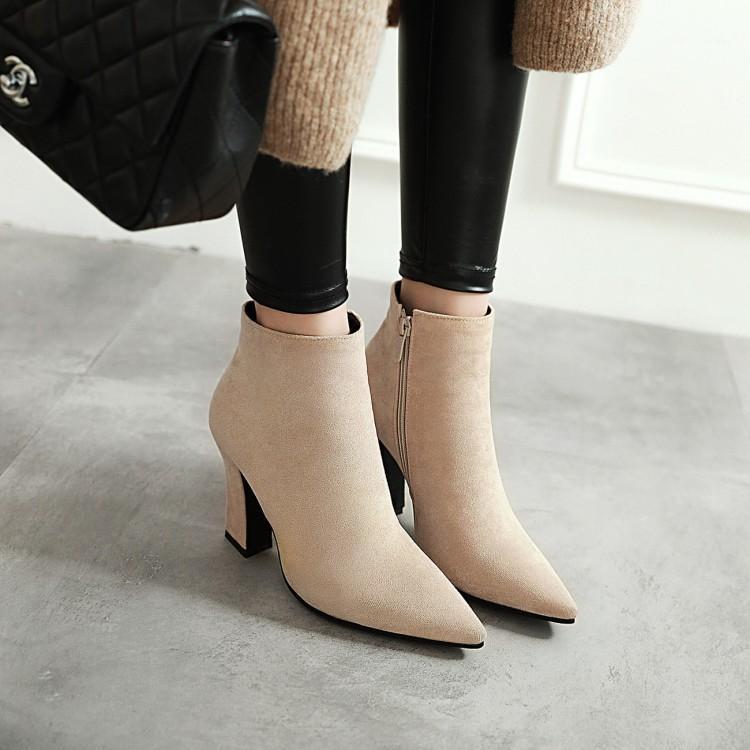 Big Size 9 10 11-17 boots women shoes ankle boots for women ladies shoes woman winter Side zipper suede tip thick heel1, Beige
Big Size 9 10 11-17 boots women shoes ankle boots for women ladies shoes woman winter Side zipper suede tip thick heel1, Beige