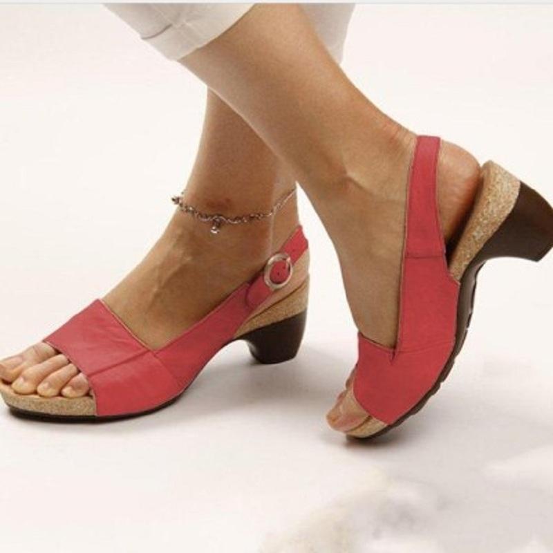 2021 Autumn New Women's Fashion Fish Mouth Wedges Comfortable Outdoor Lady Sandals, Red
2021 Autumn New Women's Fashion Fish Mouth Wedges Comfortable Outdoor Lady Sandals, Red