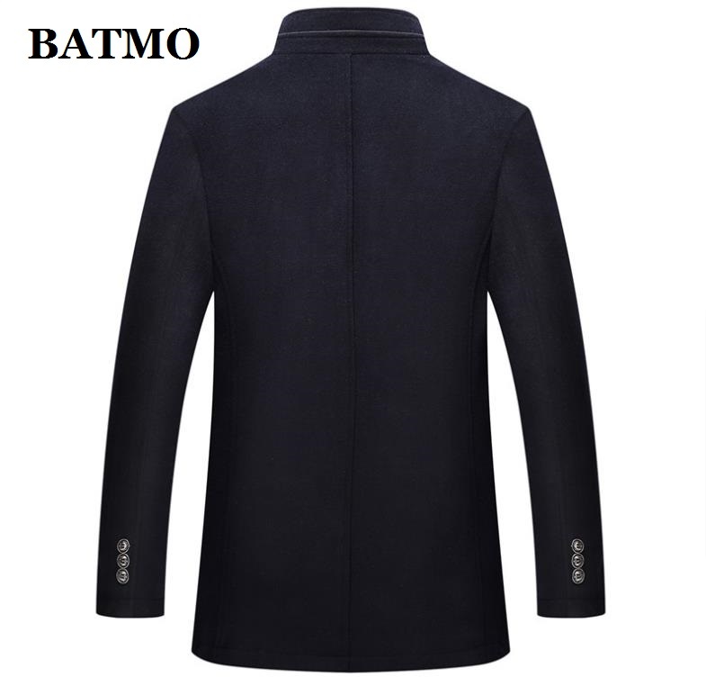 BATMO arrival autumnwinter high quality wool thicked trench coat menmen's wool jackets plus-size M-XXXL AL 02 201222